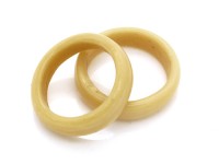 Glasring, ca. Ø 24 mm, beige, glanz Glasring, ca. Ø 24 mm, beige, glanz