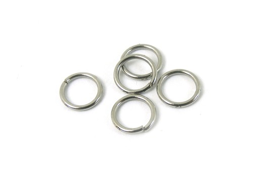 10 Binderinge, 8 mm, Edelstahl