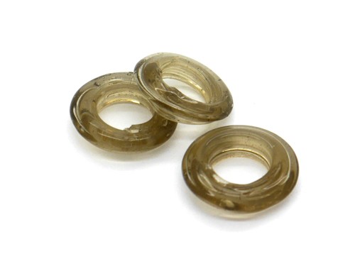 Glasring, ca. Ø 15 mm, grau, glanz