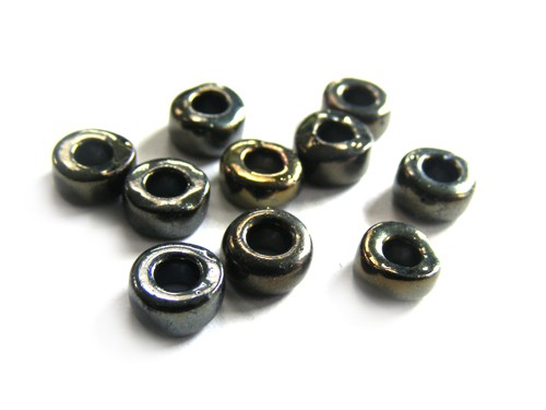 Roccailles, 6 mm, bronze-metallic