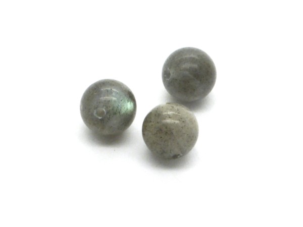 Labradorit, 8 mm, grau