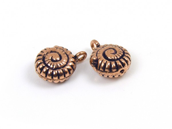 Schnecke mit Öse, 13 mm, rosegold
