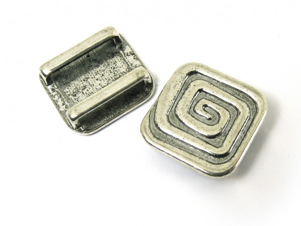 Schnecke, 18 mm, versilbert