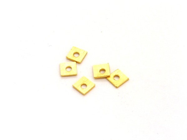 Quadrat , 4 mm, vergoldet