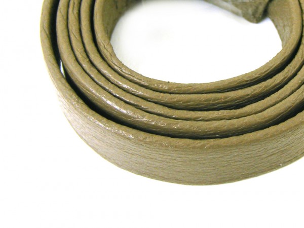 Lederband, 10 cm, 10 mm, olive