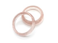 Glasring, ca. Ø 24 mm, rosa, glanz Glasring, ca. Ø 24 mm, rosa, glanz