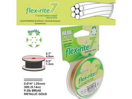 9,1 m Schmuckdraht, 0,35 mm, satingold