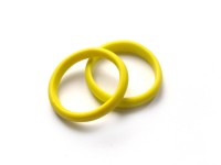 Glasring, ca. Ø 24 mm, gelb, matt Glasring, ca. Ø 24 mm, gelb, matt