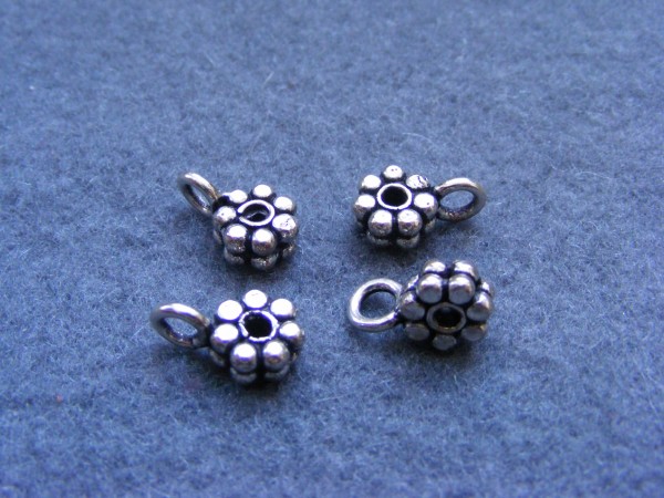 Anhängerbefestigung, versilbert, geschwärzt