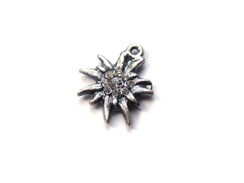 Edelweiß mit Swarovski®, 12 mm, transparent