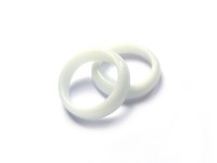 Glasring, ca. Ø 24 mm, weiß, glanz Glasring, ca. Ø 24 mm, weiß, glanz