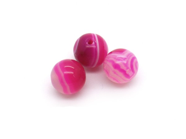 Achat, Kugel, 10 mm, fuchsia