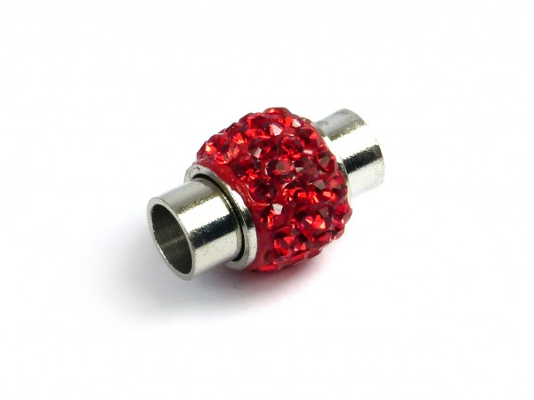 Shamballa Verschluss, 6 mm, rot