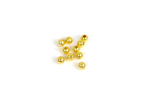 10 Stk. Quetschperlen, 2 mm, 925 Silber, vergoldet