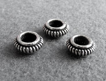 Ring, 10 mm, versilbert