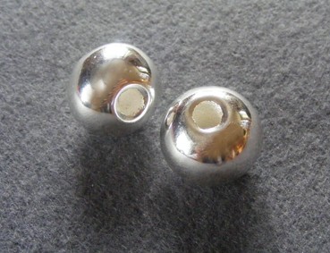 Keramik Kugel, 21 mm, versilbert