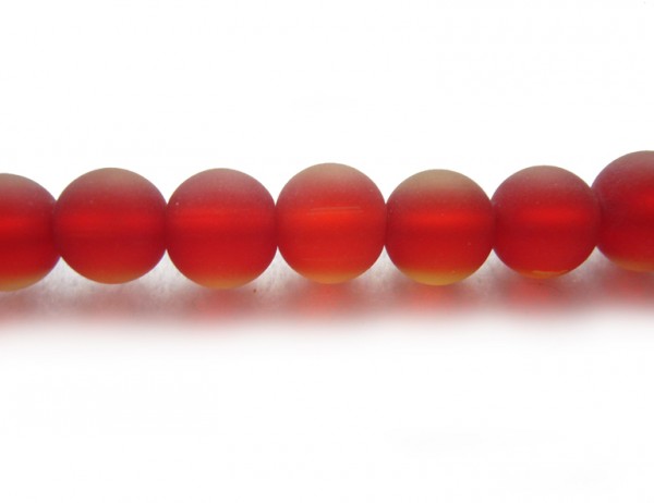 1 Strang Glasperlen, 10 mm, rot