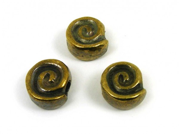 Schnecke, 12 mm, bronze