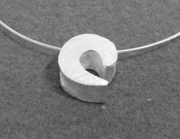 Schnecke, 15 mm, versilbert