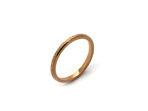 Edelstahlring, Gr. 7, rosegold