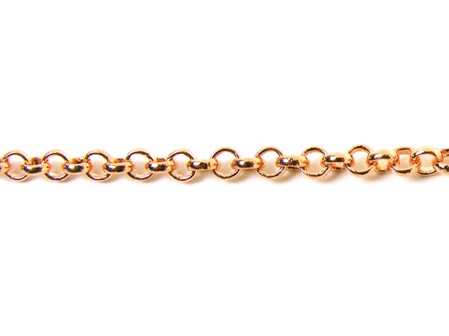 Gliederkette, Erbskette, 10 cm, rosegold