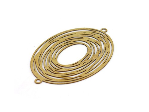 Verbinder Oval, 43 mm, messing