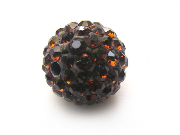 Shamballa Perle, 12 mm, braun
