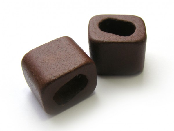 Keramik Quader, 18 mm, braun