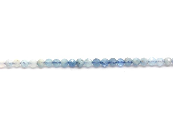 1 Strang Aquamarin, 3,2 mm, hellblau