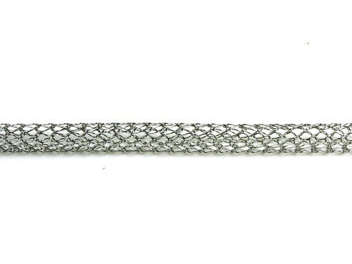 Schlauchkette, 10 cm, 7 mm, Edelstahl, rund