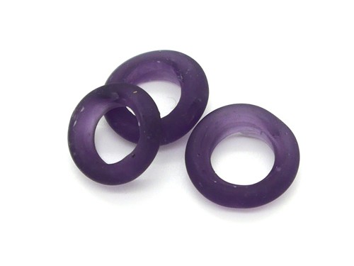 Glasring, ca. Ø 15 mm, lila, matt