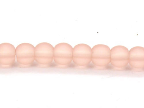 1 Strang Glasperlen, 6 mm, rosé