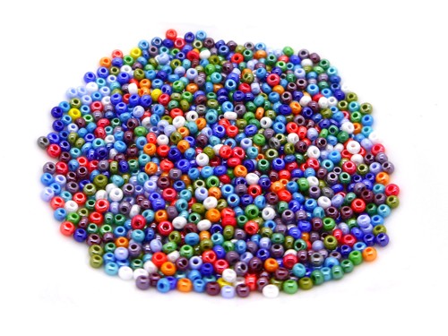 Roccailles, 3 mm, bunte Mischung
