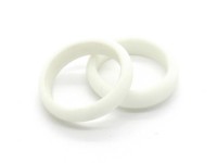 Glasring, ca. Ø 24 mm, weiß, matt Glasring, ca. Ø 24 mm, weiß, matt