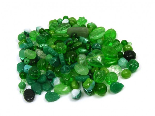 Perlenmischung, 100 g, grün