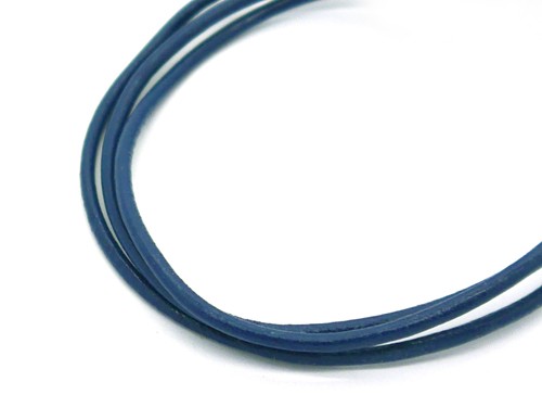 Rindleder, 1 m, 2 mm, blau