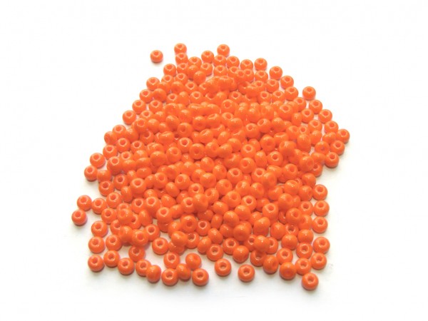 Roccailles, 4 mm, orange, opak