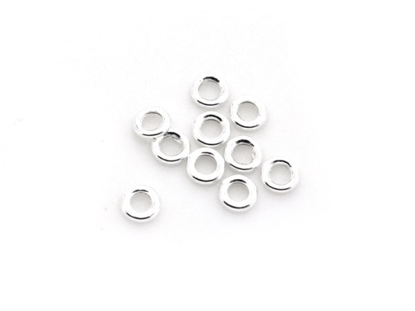 10 Stk. Binderinge, 4 mm, 925 Silber
