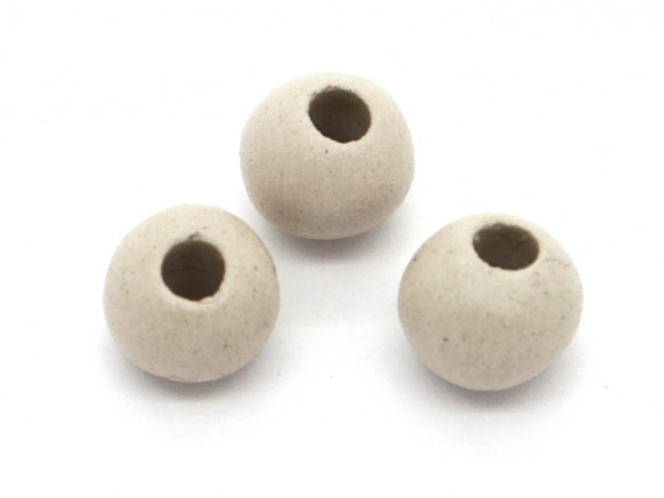 Keramik Perle, 9-10 mm, creme