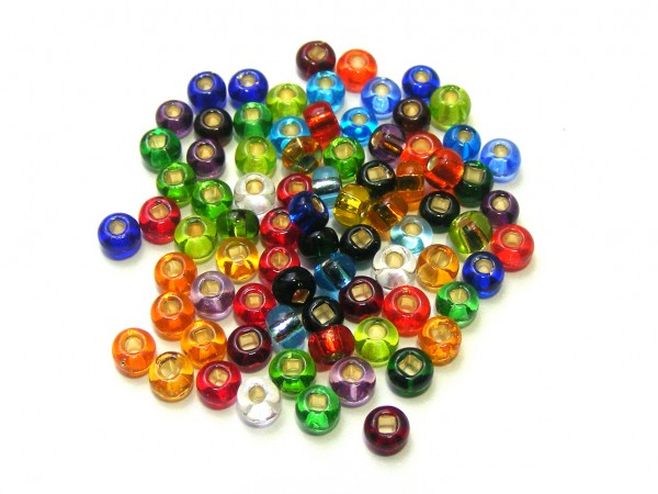 Roccailles, 4 mm, bunte Mischung