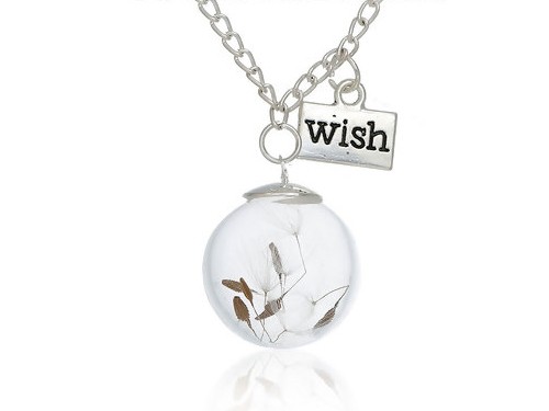 Kette mit Kugel befüllt, 70 mm, versilbert