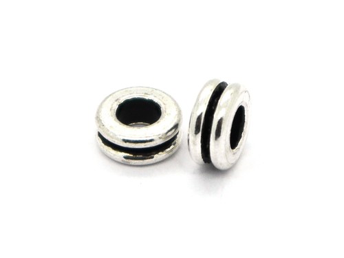 Rondell, 7 mm, versilbert