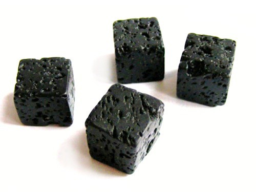 Lava, Würfel, 17 mm, schwarz