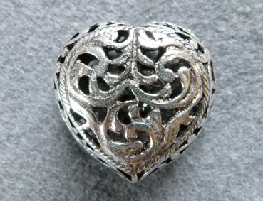 Herz, 29 mm, versilbert