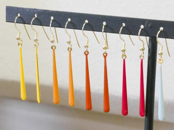 Anhänger, 38 mm, gold, gelb emailliert