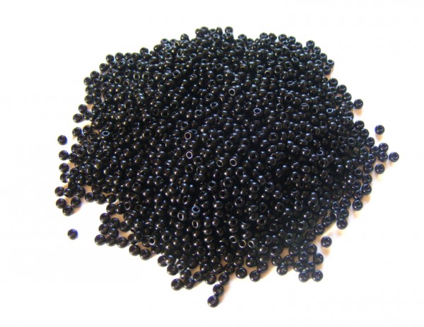 Roccailles, 2,5 mm, schwarz