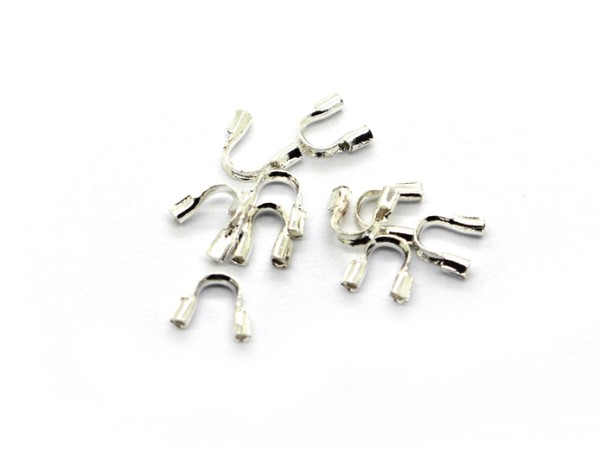 10 x Drahtschutz, 0,56 mm, Kupfer, silberfarben