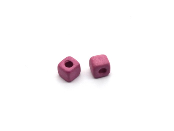 Keramik Würfel, 4,5 mm, rosa