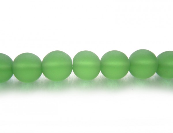 1 Strang Glasperlen, 8 mm, grün