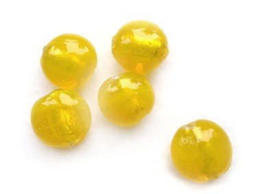 Perle mit Silbereinzug